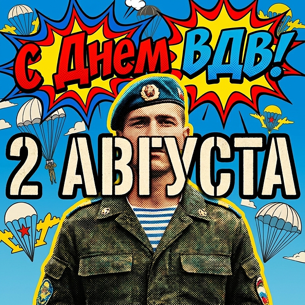 Открытка на День ВДВ