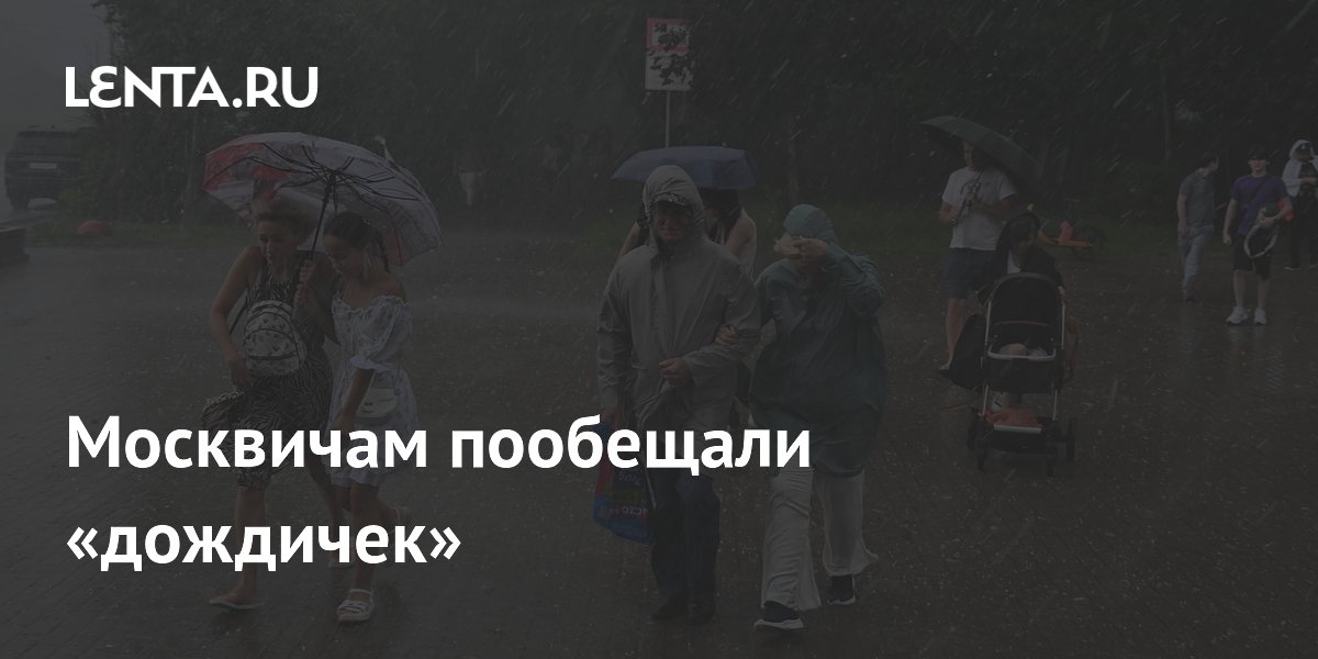 Москвичам пообещали «дождичек»