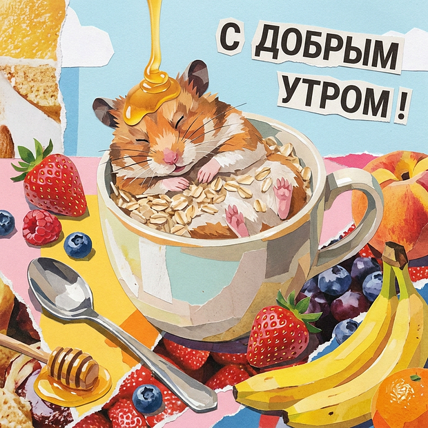 Открытка с пожеланием доброго утра