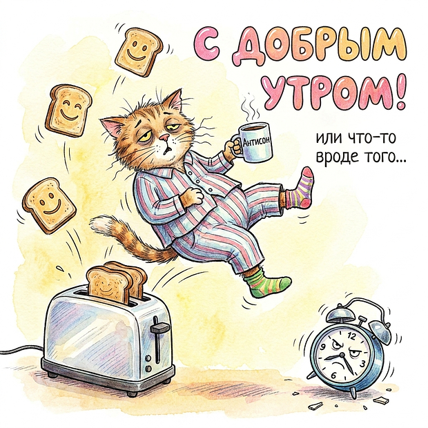 Прикольная картинка с добрым утром