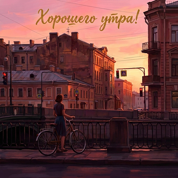 Открытка с пожеланием доброго утра
