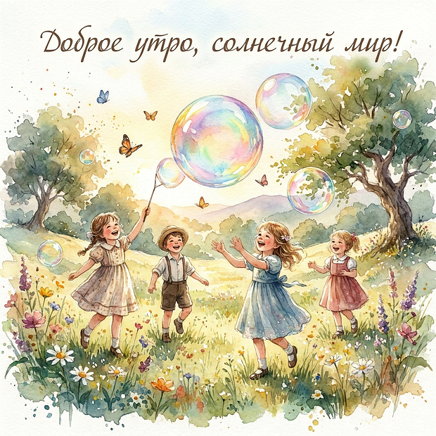 Открытка с добрым утром
