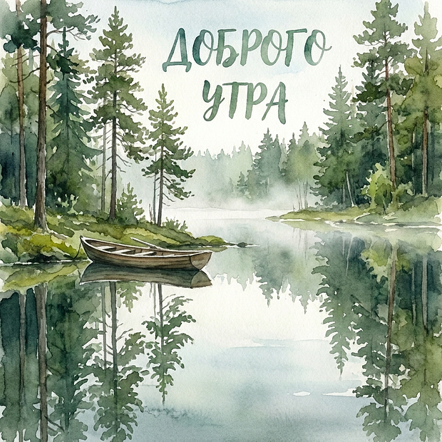 Красивая открытка с добрым утром