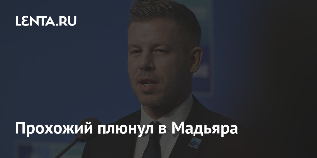 Прохожий плюнул в Мадьяра