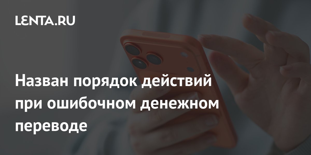 Назван порядок действий при ошибочном денежном переводе