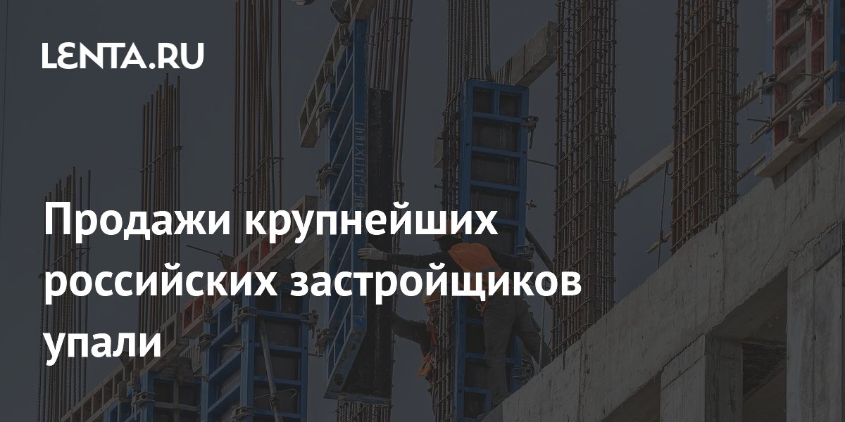 Продажи крупнейших российских застройщиков упали
