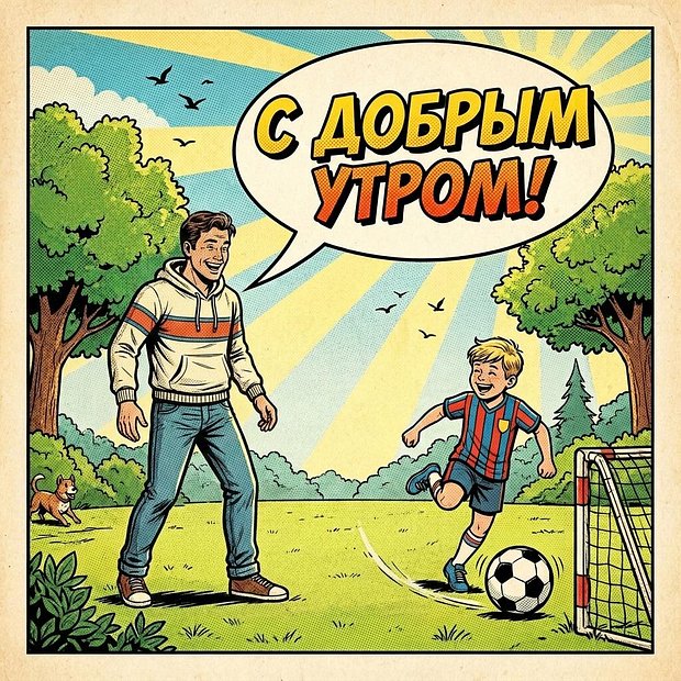 Красивая открытка с добрым утром