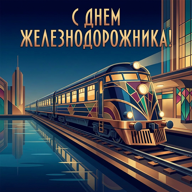 Красивая картинка на День железнодорожника