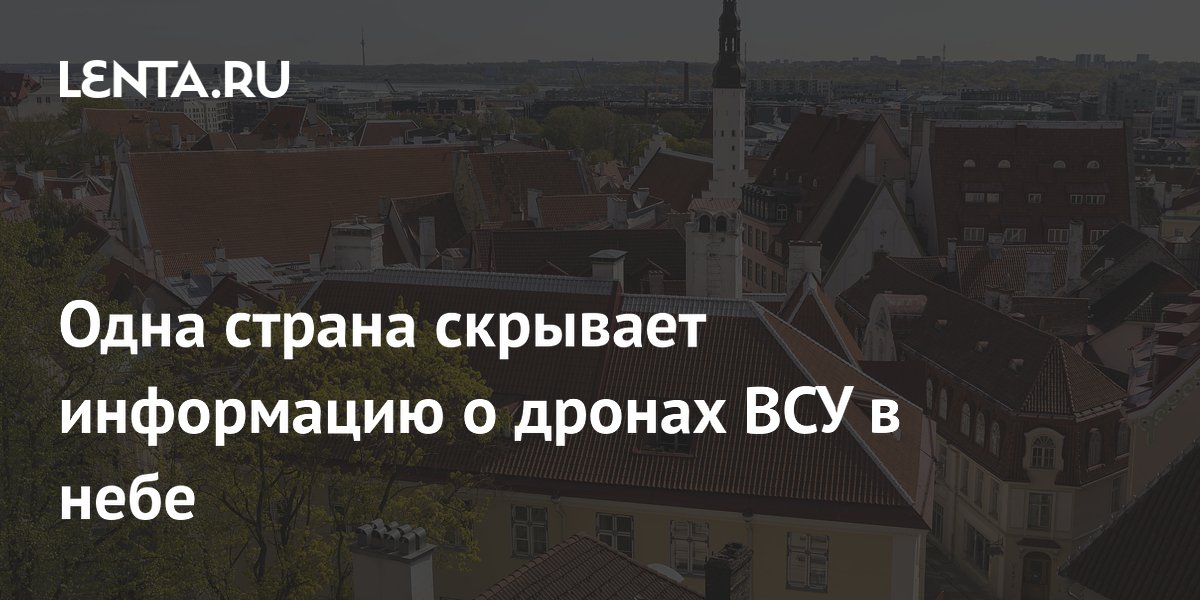 Одна страна скрывает информацию о дронах ВСУ в небе