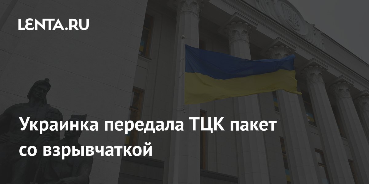 Украинка передала ТЦК пакет со взрывчаткой