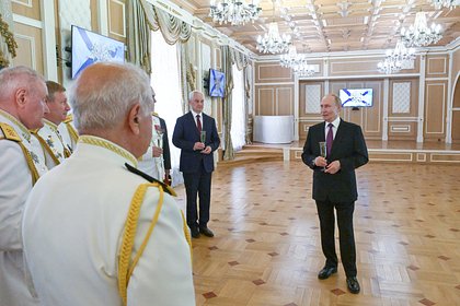 Путин прибыл в Главное Адмиралтейство в Петербурге