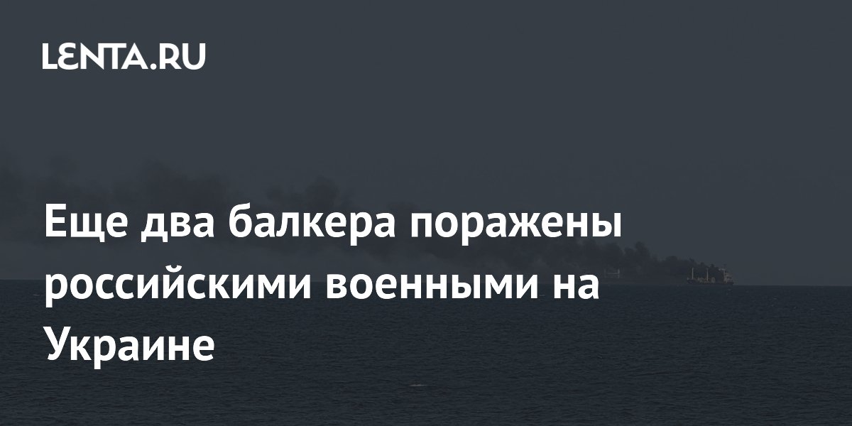 Еще два балкера поражены российскими военными на Украине