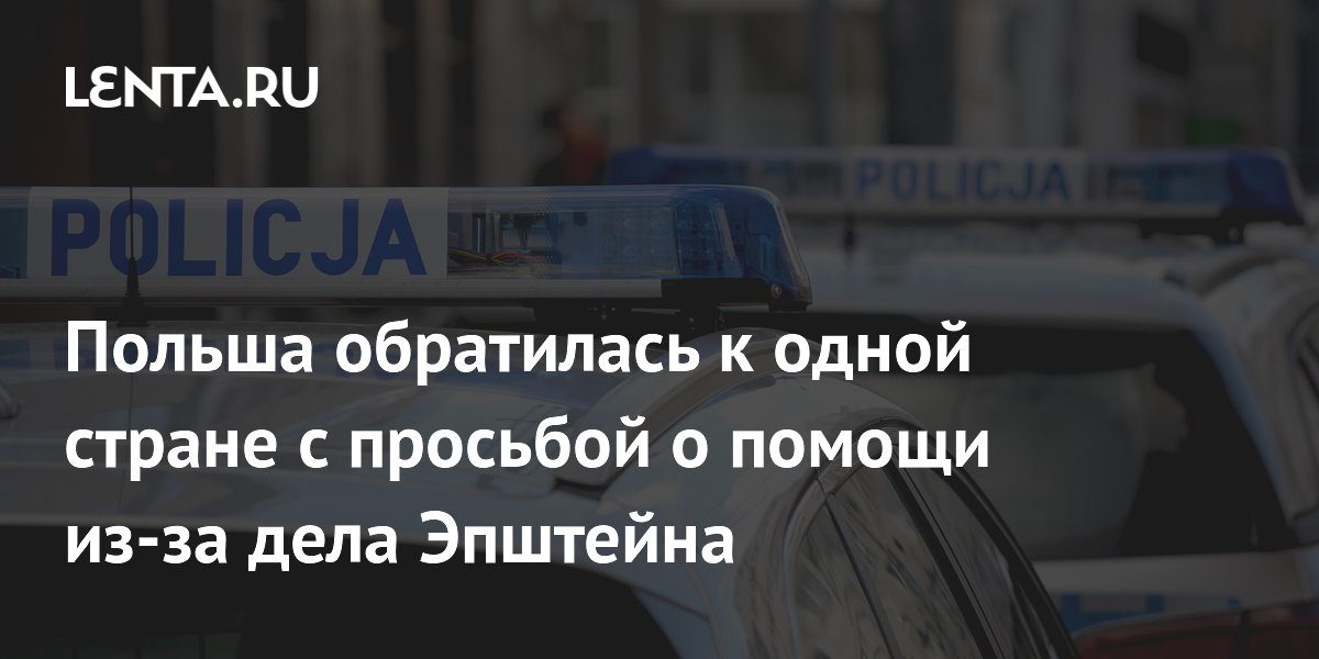 Польша обратилась к одной стране с просьбой о помощи из-за дела Эпштейна