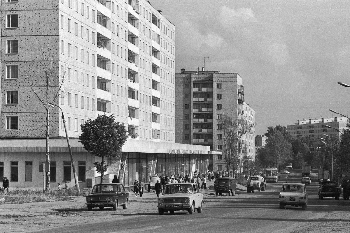 Загорск (ныне Сергиев Посад). Жилой район на Угличском шоссе, 21 августа 1981 года