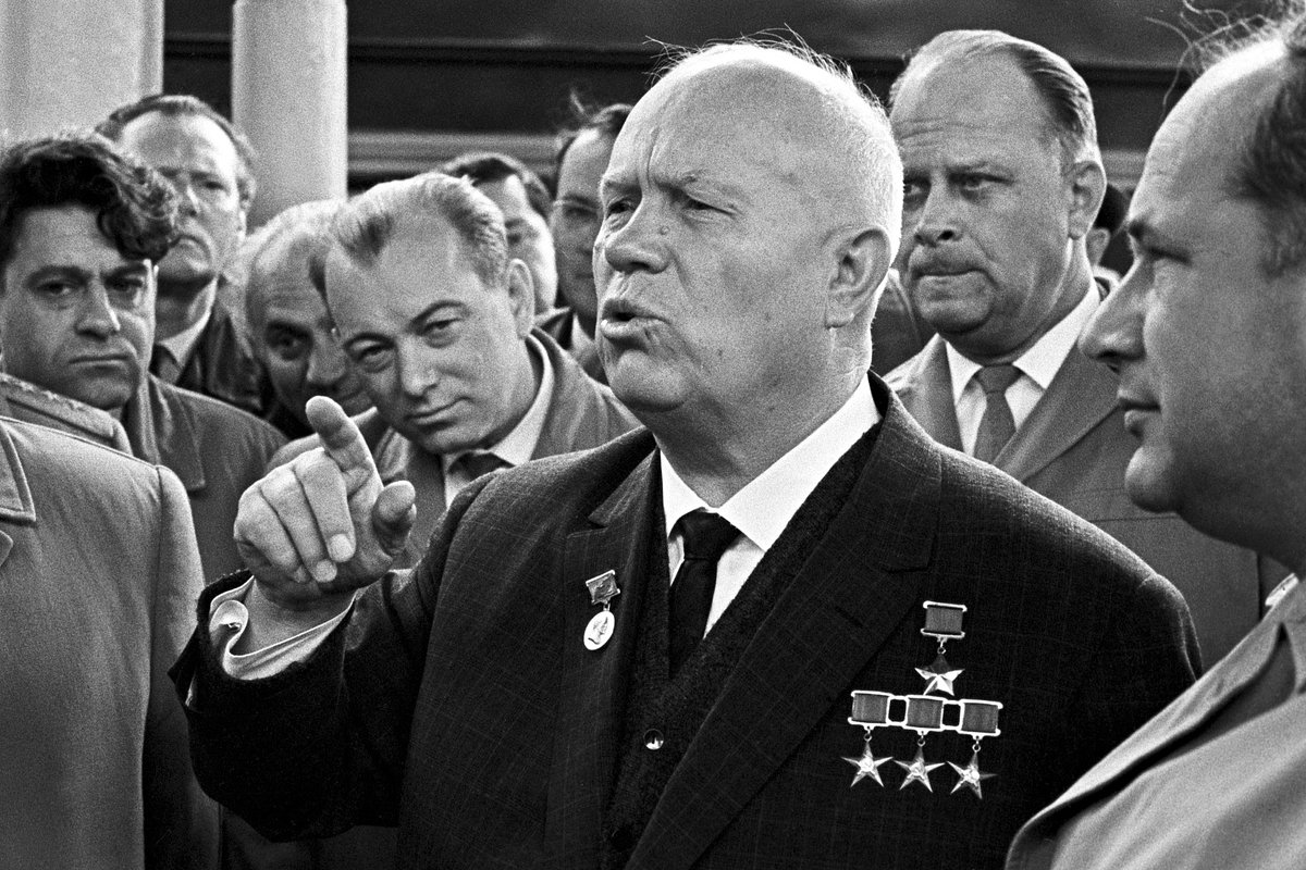 Первый секретарь ЦК КПСС Никита Хрущев в Ленинграде, 5 мая 1962 года