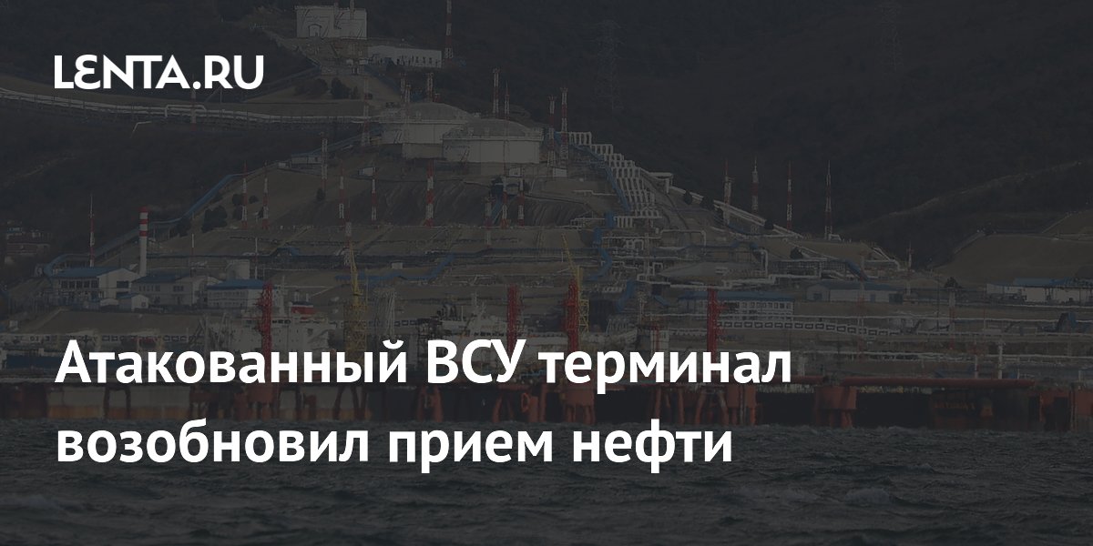 Атакованный ВСУ терминал возобновил прием нефти