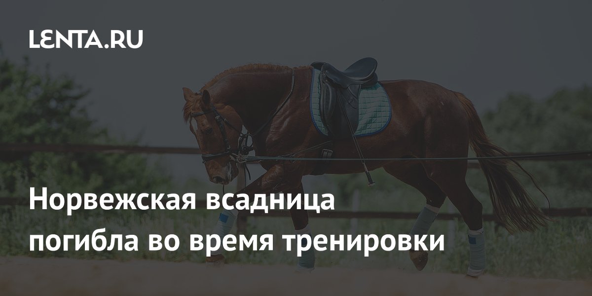 Норвежская всадница погибла во время тренировки