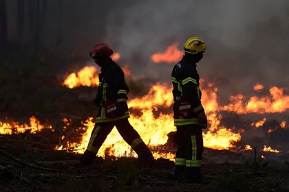 В европейской стране лесной пожар поставил под угрозу военное производство