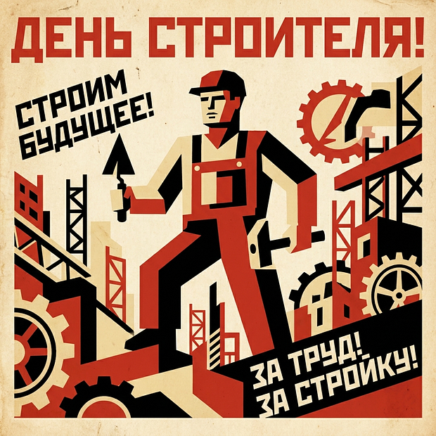 Картинка на День строителя

