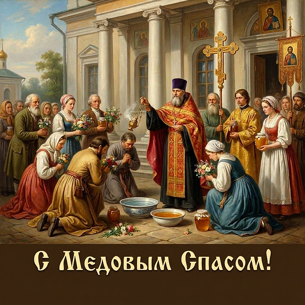 Картинка с Медовым Спасом
