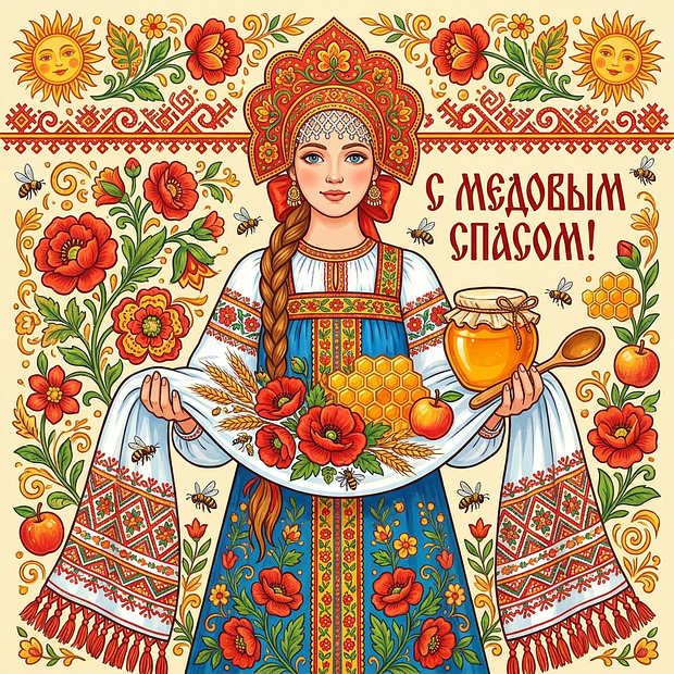Картинка с Медовым Спасом

