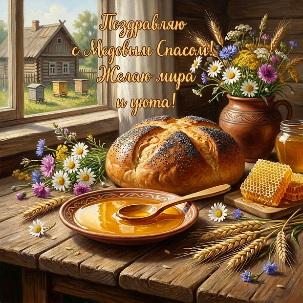 Скачать бесплатно картинку с Медовым Спасом
