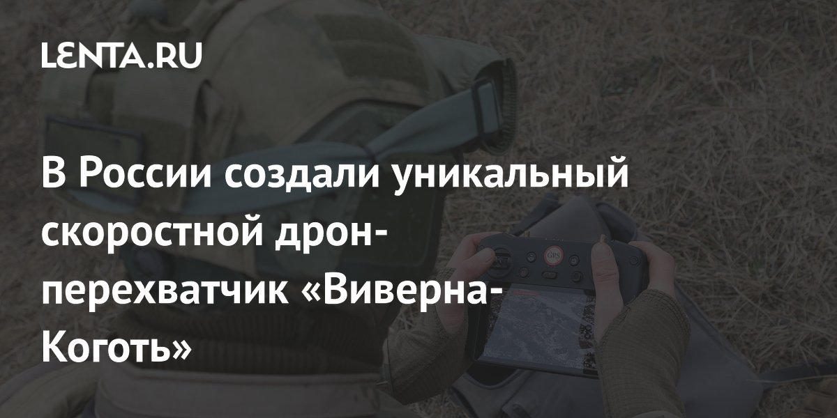 В России создали уникальный скоростной дрон-перехватчик «Виверна-Коготь»