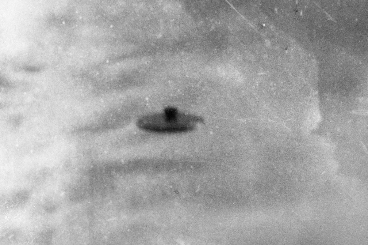 Фото НЛО, якобы сделанное 13-летним мальчиком в штате Нью-Джерси, 1966 год