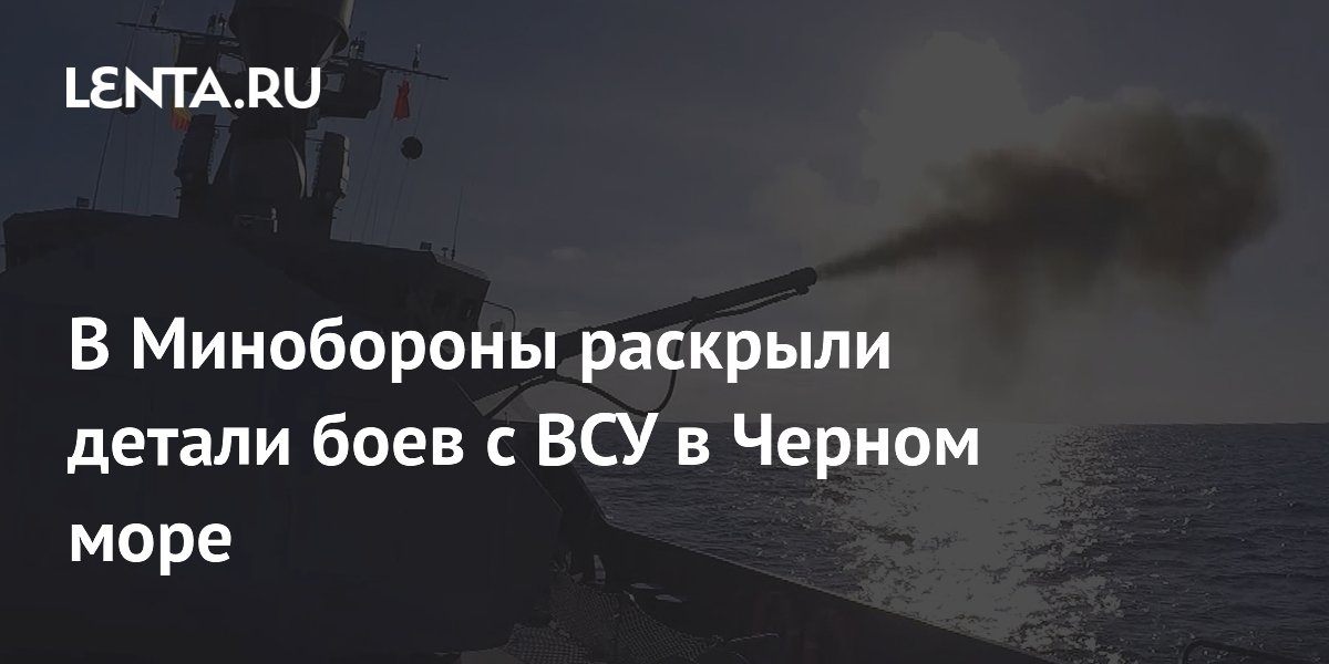 В Минобороны раскрыли детали боев с ВСУ в Черном море