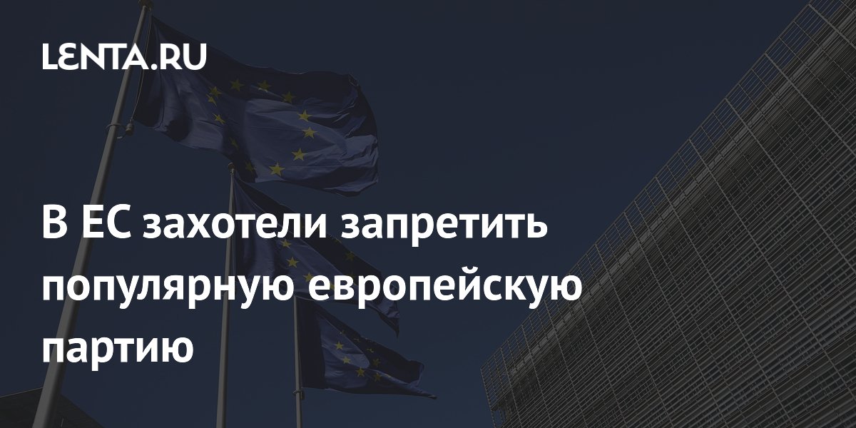 В ЕС захотели запретить популярную европейскую партию