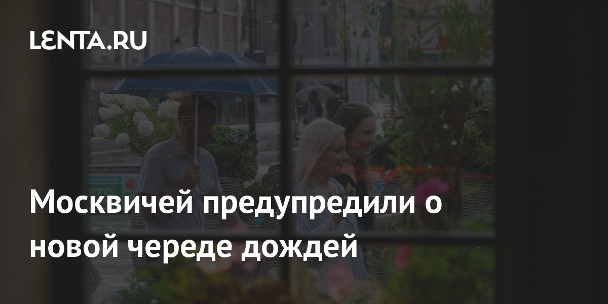 Москвичей предупредили о новой череде дождей