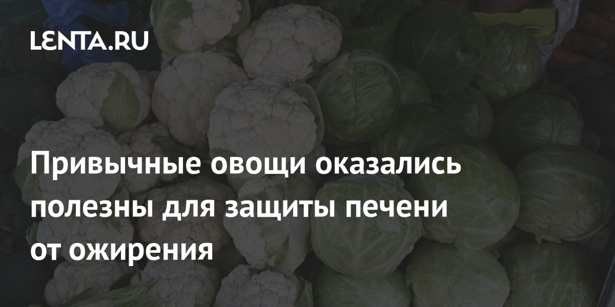 Привычные овощи оказались полезны для защиты печени от ожирения
