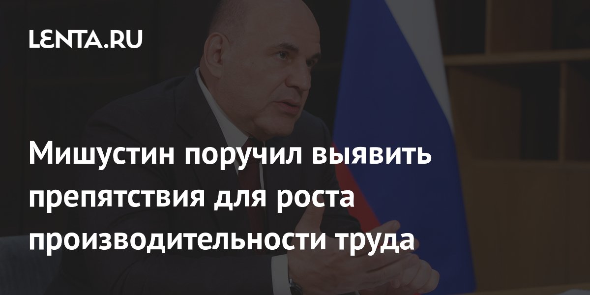 Мишустин поручил выявить препятствия для роста производительности труда
