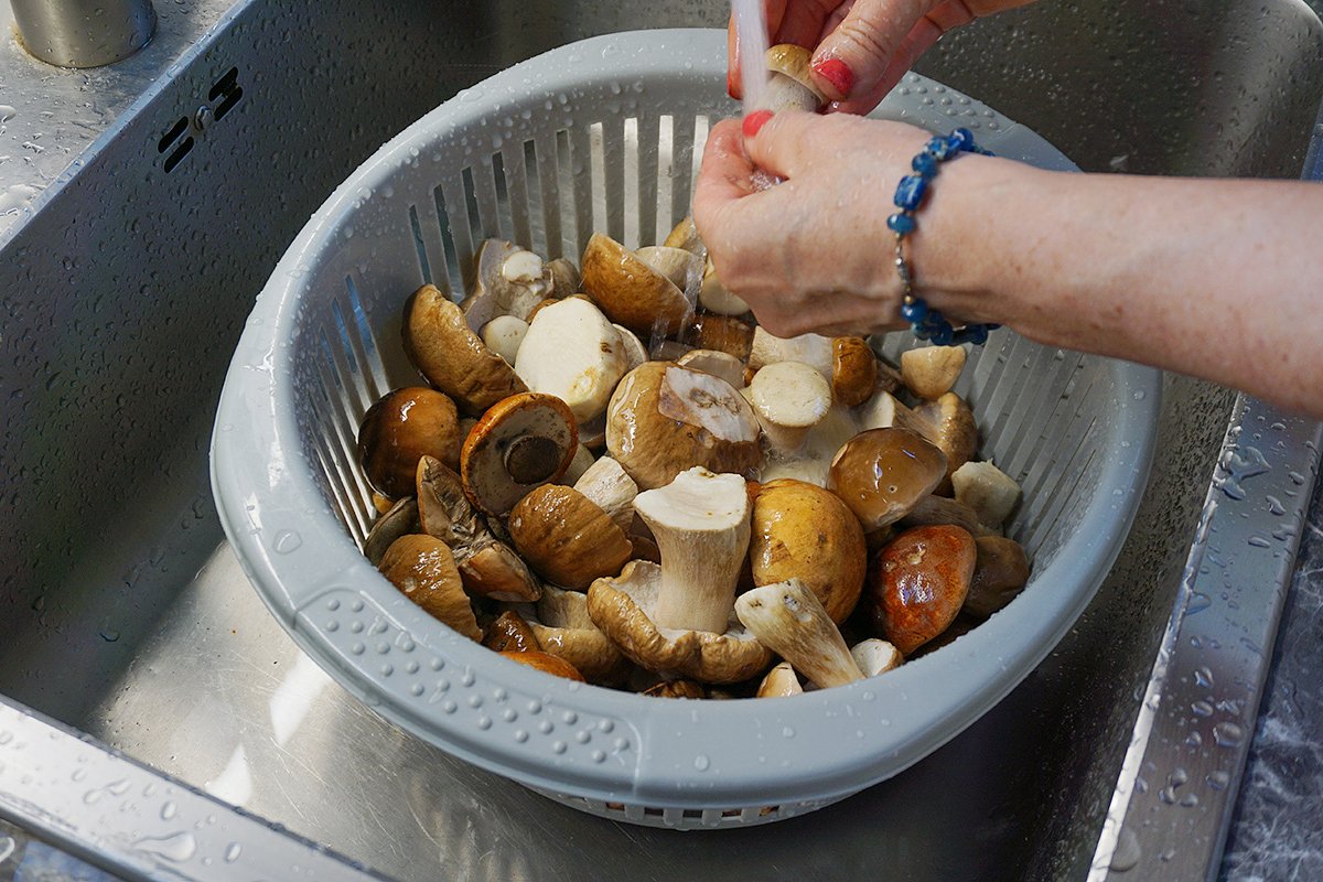 Porcini mushrooms can be soaked in water for no more than 10 to 15 minutes. Photo: jtamm / Shutterstock / Fotodom