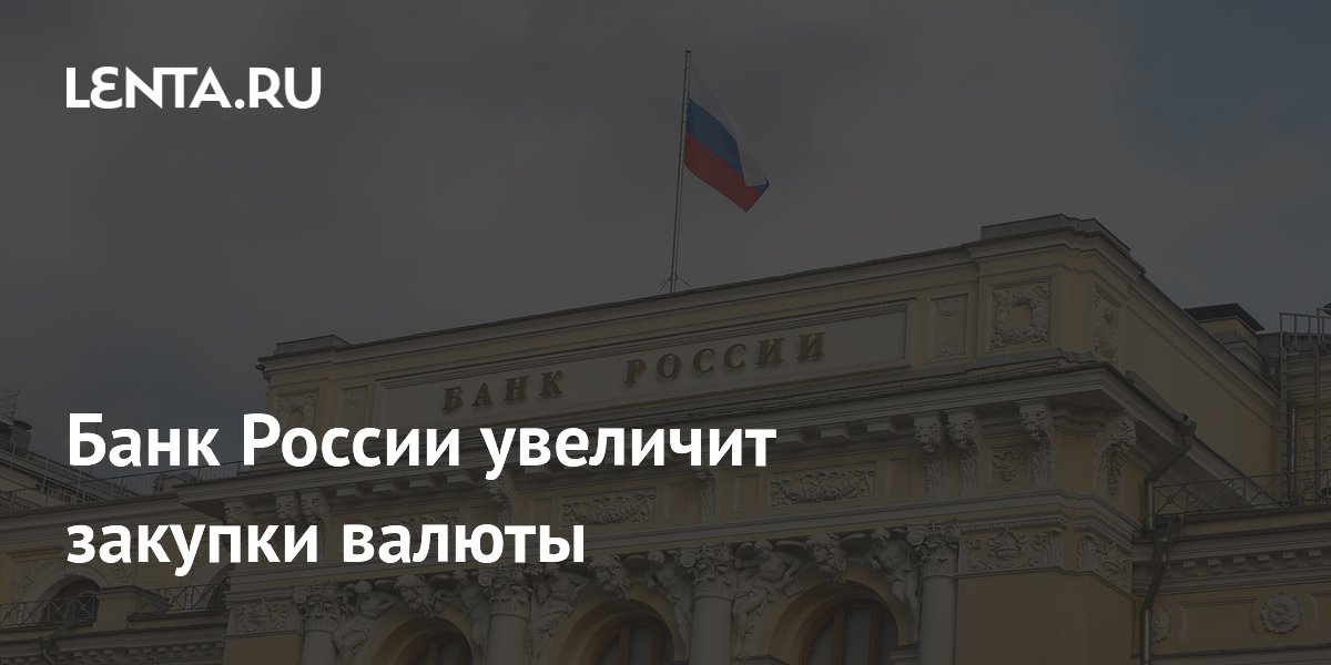Банк России увеличит закупки валюты