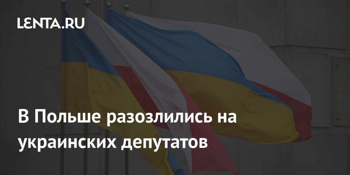 В Польше разозлились на украинских депутатов