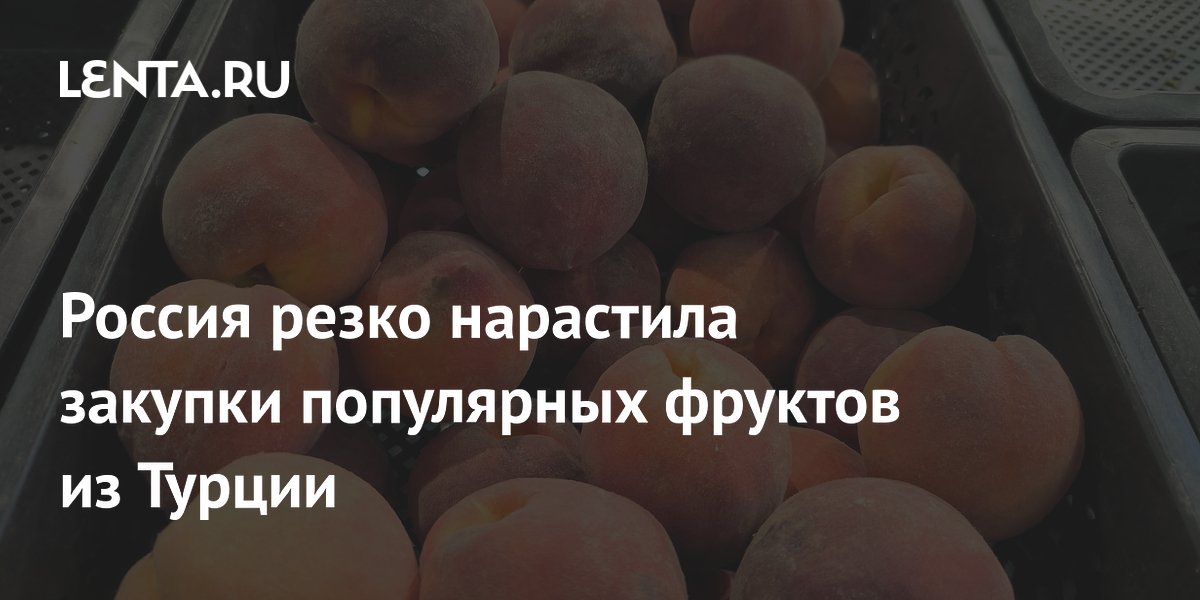 Россия резко нарастила закупки популярных фруктов из Турции