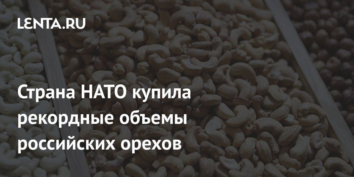 Страна НАТО купила рекордные объемы российских орехов