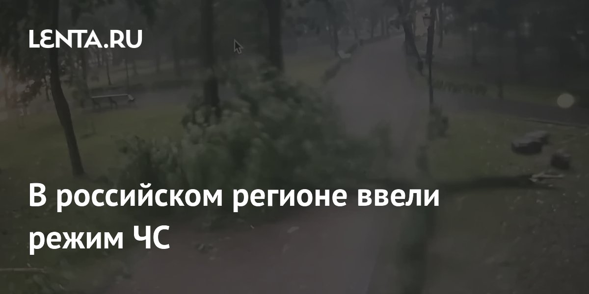 В российском регионе ввели режим ЧС