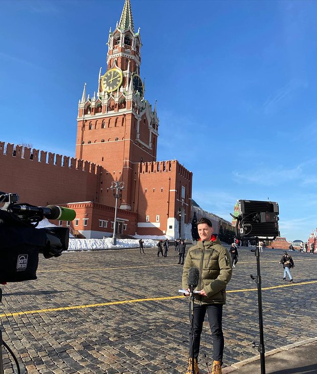 Данни в период работы корреспондентом RT