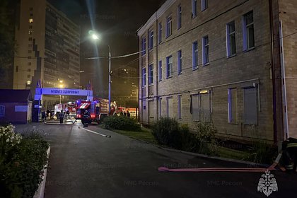 В Подольске загорелась больница
