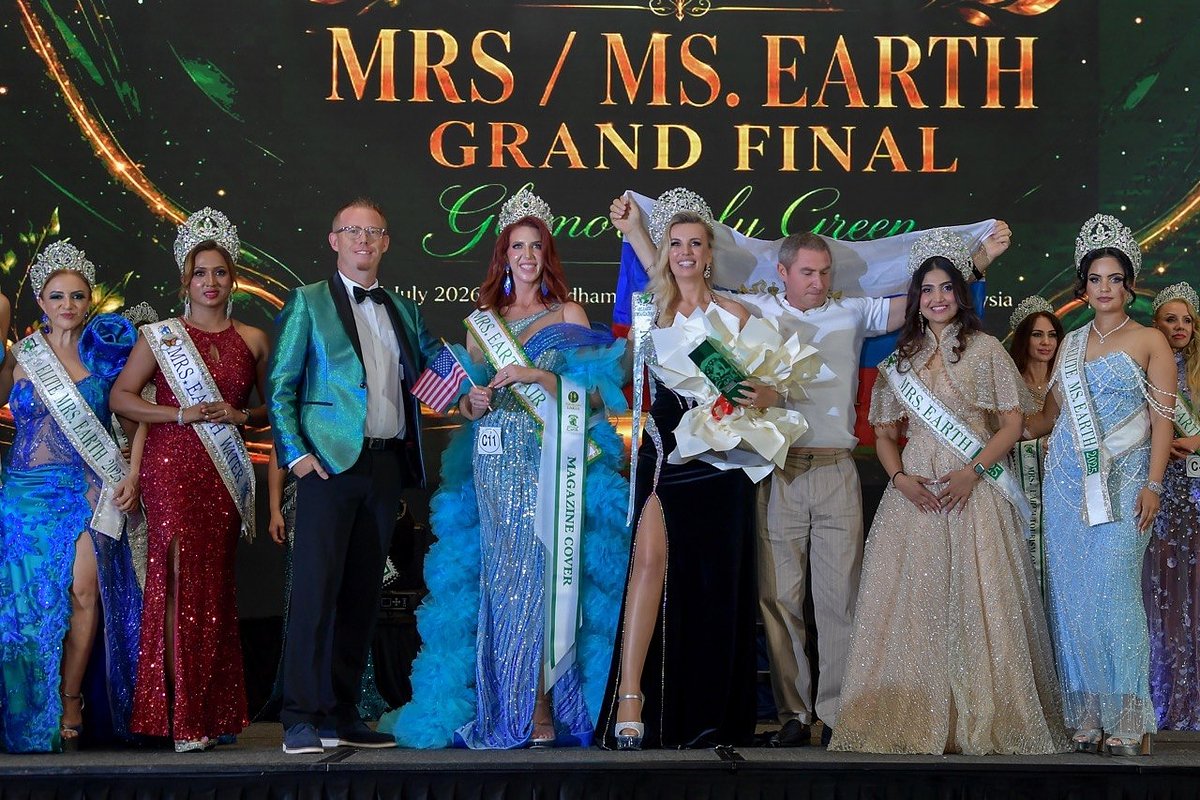 Finalists of the 2026 contest, with Lyudmila Sekriy's husband in the background. Personal archive of Lyudmila Sekriy