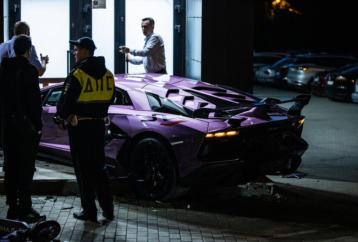 ДТП с Lamborghini в Екатеринбурге