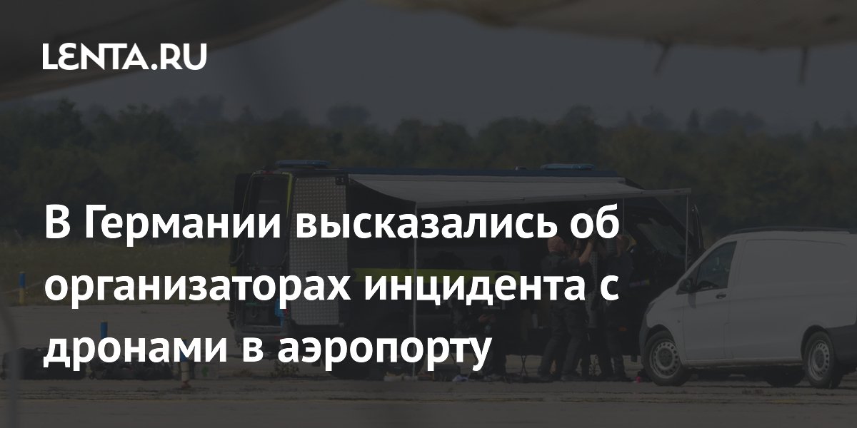 В Германии высказались об организаторах инцидента с дронами в аэропорту